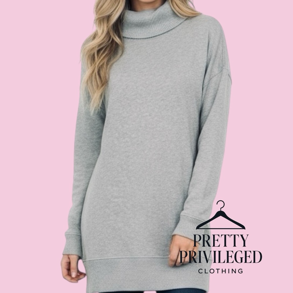 Polo Ralph Lauren Grey Turtleneck Sweater dress